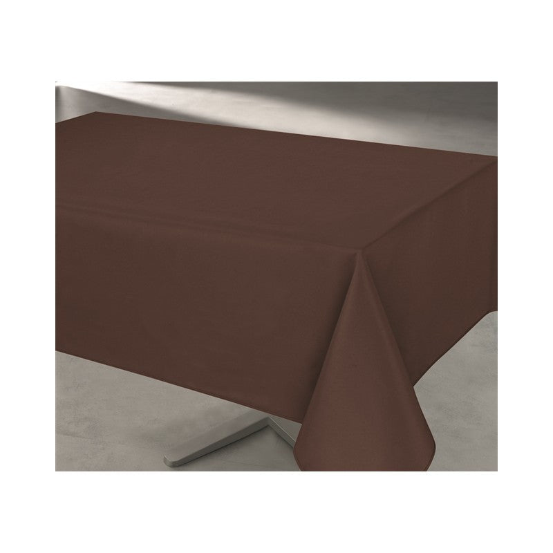 Nappe rectangulaire unie motif chocolat