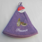 Essuie Mains Rond Motif Lavande Olive Mauve Dimantion 60CM