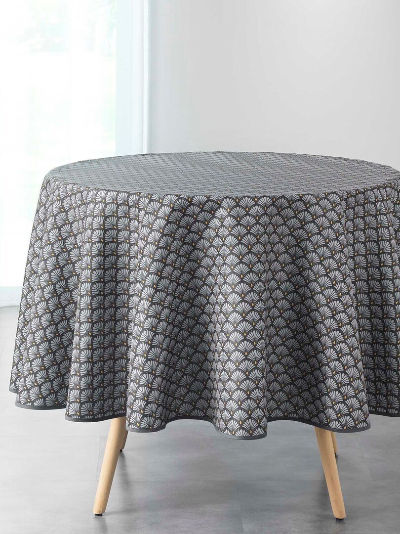 Nappe ronde artchic noir