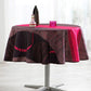 nappe ronde moderne  fantaisie fuchsias