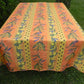 Nappe rectangle jaune et orange, mimosas et lavande