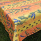 Nappe rectangle jaune et orange, mimosas et lavande