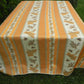 Nappe rectangle orange clair, tournesol blé