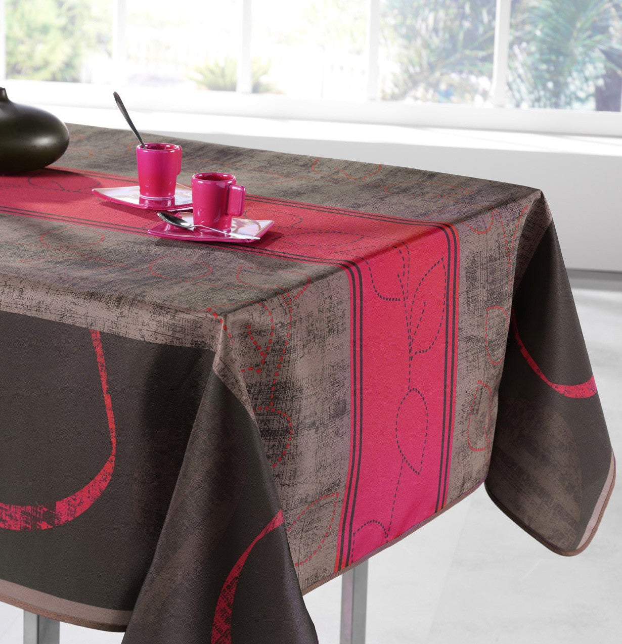 Nappe carré chocolat framboise