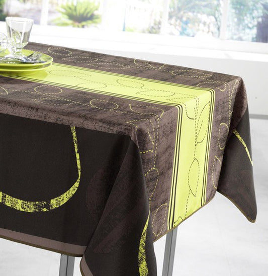 Nappe carré chocolat vert