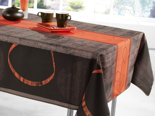 nappe rectangulaire pointillé orange