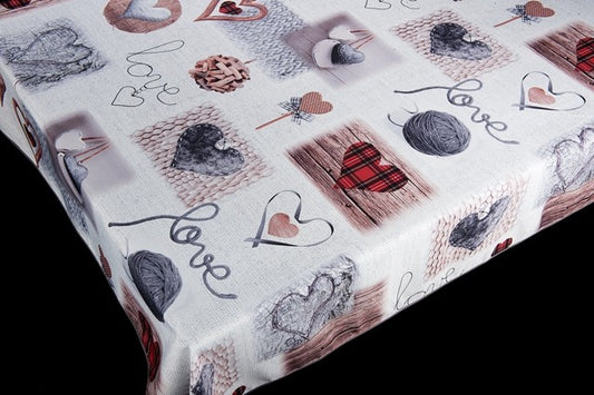 nappe rectangle motif love sure font beige