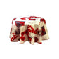 nappe toile cirre ronde motif poppy sur fond blanc