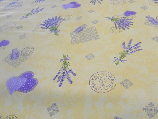 protège table imprimé blanc