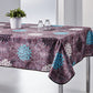 nappe rectangulaire motif violette rosasse